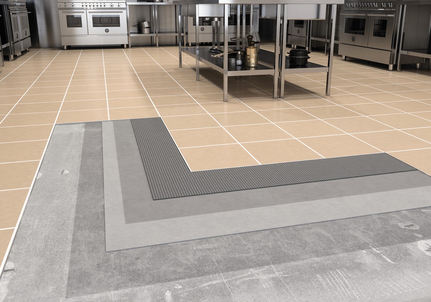 Ceramic Tile Application Solutions in Rough Floors