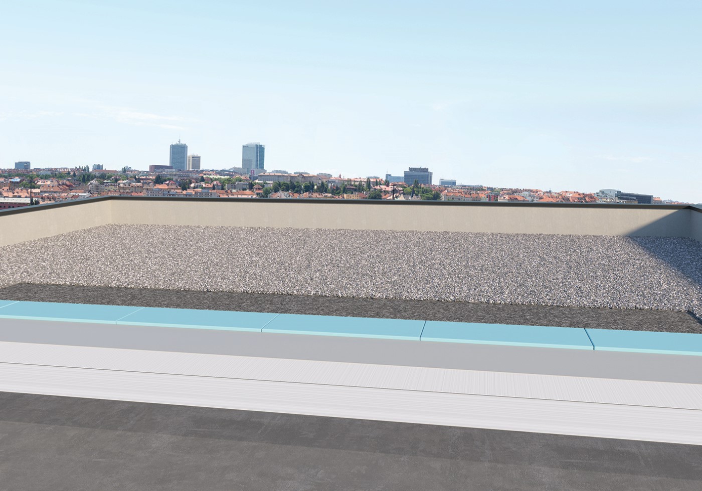 Waterproofing Solutions for Non-Exposed Covered with Ballast Terrace Flat Roofs