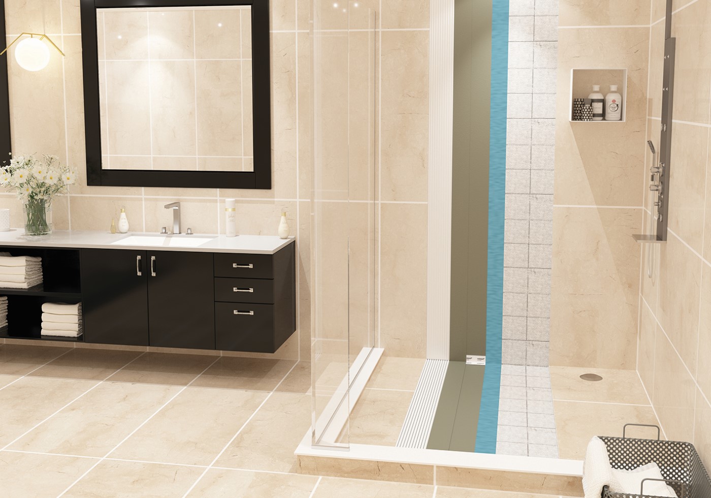 Solutions for Waterproofing & Ceramic Tile Application on Existing Tiles